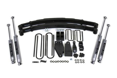 4 Inch Lift Kit Ford F250 TTB 87-96 4WD Fox 2.0 Performance Shocks