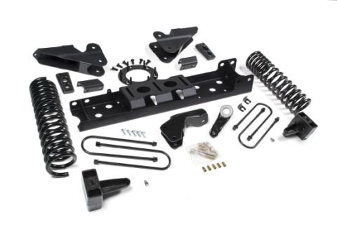 19-24 RAM 3500 4 Inch Radius Arm Bracket Gas 2 Inch Rear Block With Overload No Shocks Zone Offroad