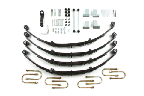 87-95 Jeep Wrangler YJ 4 Inch Leaf Spring Lift Kit With Power Steering No Shocks Zone Offroad