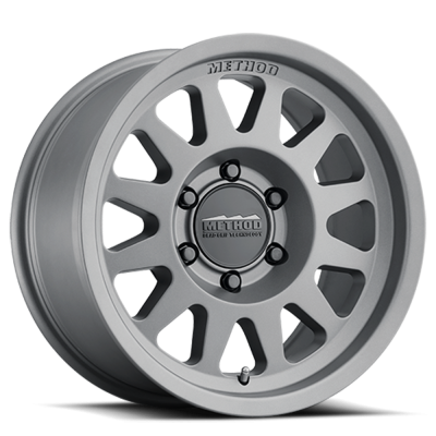 Aluminum Wheels 16x6.5 Bead Grip MR703 Bolt Pattern 6 On 180 Offset 90 Lip Size 0 Gloss Titanium SL Method