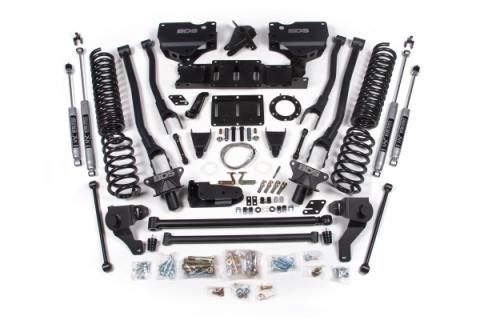 8 Inch Lift Kit w/ 4-Link Ram 2500 19-24 4WD Diesel Fox 2.0 Performance Shocks