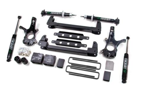 07-13 Silverado/Sierra 1500 RWD 6.5 Inch Lift Kit With Fox Adventure Shocks Zone Offroad
