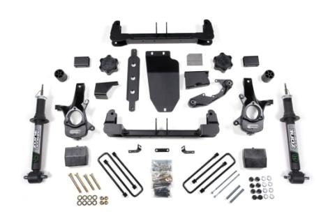 14-18 Silverado/Sierra 1500 4WD 6.5 Inch Lift Kit With Replacement Strut Alum/Stamped Arms No Shocks Zone Offroad
