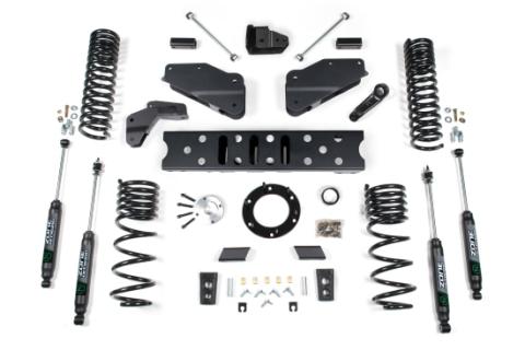 19-24 RAM 2500 5.5 Inch Radius Arm Bracket 4.5 Inch Rear Coil Gas 6-Bolt T-Case No Shocks Zone Offroad