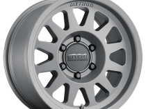Aluminum Wheels 16x6.5 Bead Grip MR703 Bolt Pattern 6 On 180 Offset 90 Lip Size 0 Gloss Titanium SL Method